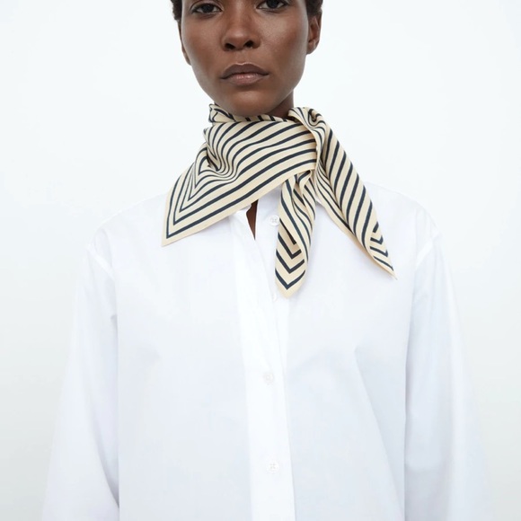 Toteme Accessories - Toteme Monogram Silk Scarf